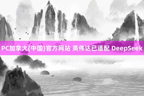 PC加拿大(中国)官方网站 英伟达已适配 DeepSeek