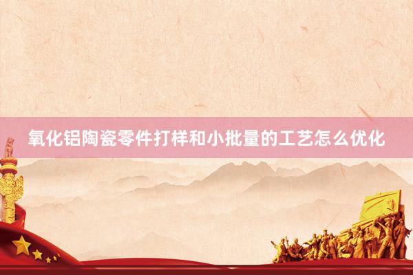 氧化铝陶瓷零件打样和小批量的工艺怎么优化