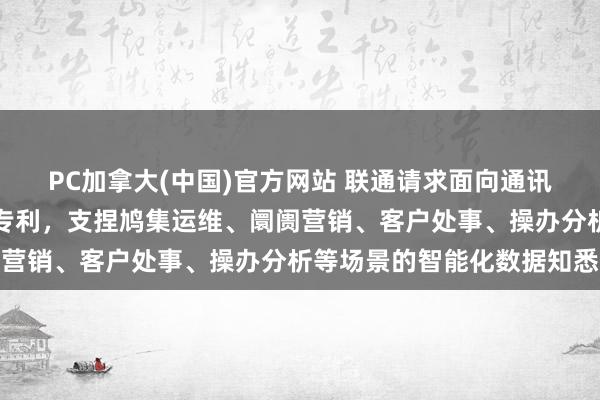 PC加拿大(中国)官方网站 联通请求面向通讯运营商的智能问数阵势专利，支捏鸠集运维、阛阓营销、客户处事、操办分析等场景的智能化数据知悉