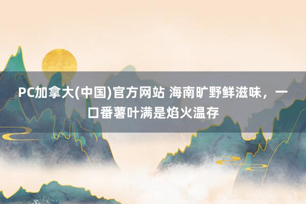 PC加拿大(中国)官方网站 海南旷野鲜滋味，一口番薯叶满是焰火温存