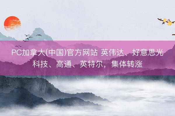 PC加拿大(中国)官方网站 英伟达、好意思光科技、高通、英特尔，集体转涨